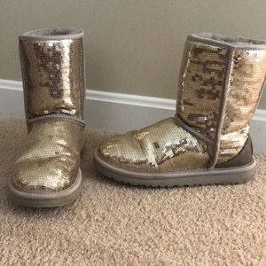 Sequined UGG boot